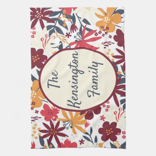 Aangepaste Bohemian Kitchen-handdoek Theedoek (Verticaal)