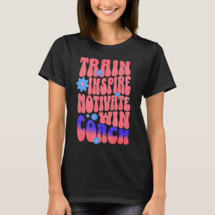 Aangepaste Boho Beste coach Train Inspire Motivate T-shirt