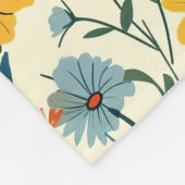 Aangepaste Boho Botanische Bloementuin Fleece Deke Deken (Hoek)