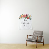 Aangepaste Boho Fall Wedding Receptie Photo Booth Wandkleed (In situ)