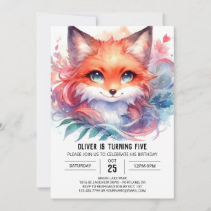 Aangepaste Boho Fox Verjaardag Kaart
