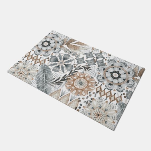 Aangepaste Boho Herfst Deurmat (Schuin)