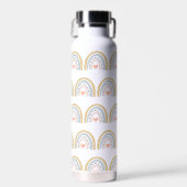 Aangepaste Boho Rainbow Pattern Waterverf Waterfles (Voorkant)