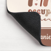 Aangepaste Boho-regenboog tegen beroepsmatige ther Muismat (Hoek)