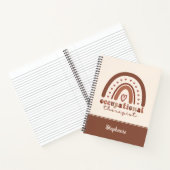 Aangepaste Boho-regenboog tegen beroepsmatige ther Notitieboek (Binnen)