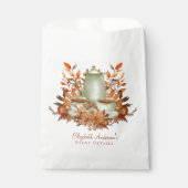 Aangepaste Boho Terracotta Bloem Sage Thee Favor Bedankzakje (Voorkant)