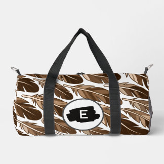 Aangepaste Boho Veer Monogram Kleine Duffel Tas