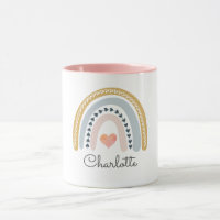 Aangepaste Boho Waterverf Rainbow-Mok