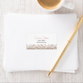 Aangepaste Boho Wilde Bloem Retouradreslabels Etiket (Insitu)