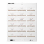 Aangepaste Boho Wilde Bloem Retouradreslabels Etiket (Full Sheet)
