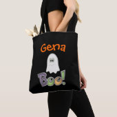 Aangepaste Boo Ghost Design Totebag Draagtas (Dichtbij)