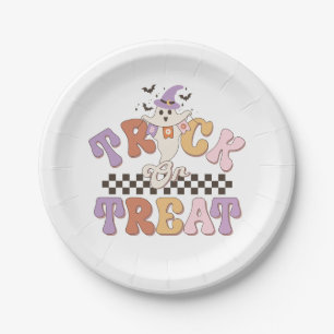 Aangepaste Boo Ghost Schattigee Trick or treat Hal Papieren Bordje