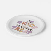 Aangepaste Boo Ghost Schattigee Trick or treat Hal Papieren Bordje (Gekanteld)