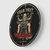 Aangepaste boodschappentas voor motorfietsen grote klok (Hoek)