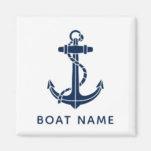 Aangepaste bootnaam Anker Cruise Trip Magneet