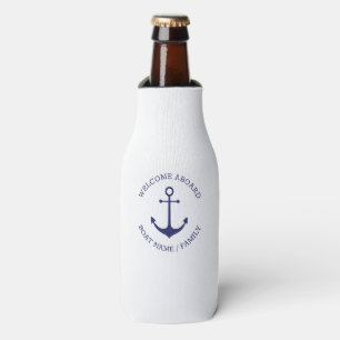 Aangepaste bootnaam Welkom aan boord nautisch anke Flesjeskoeler