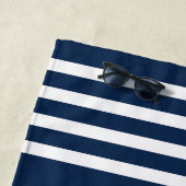 Aangepaste bootnaam welkom aan boord van anker en  strandlaken (In situ)