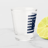 Aangepaste bootnaam Welkomstbord Ankerpapier Shot Glas (Links)