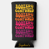 Aangepaste 'Boozed Confused Groovy Bachelorette Pa (Voorkant)