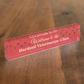 Aangepaste Bord voor dierennamen Naambordje (Zijkant)