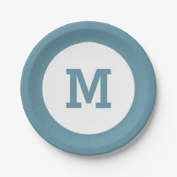Aangepaste borden op monogram papier