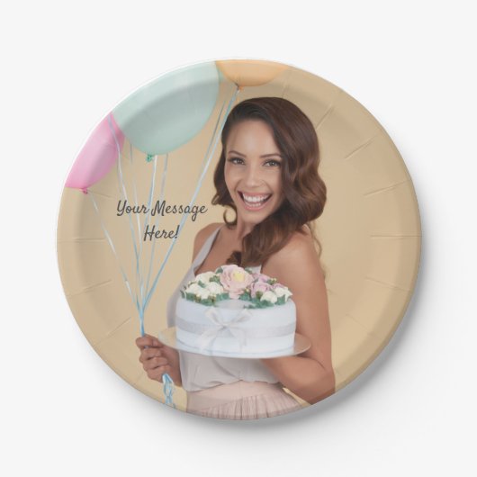 Aangepaste Borden papier Papieren Bordje (Voorkant)