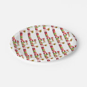 Aangepaste Borden papier/pretkerst Papieren Bordje (Gekanteld)