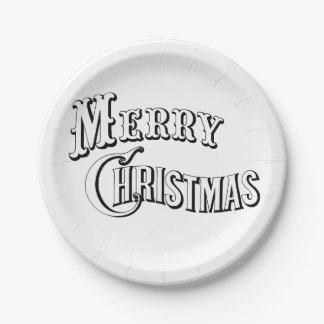 Aangepaste Borden papier/pretkerst Papieren Bordje