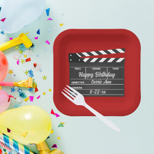 Aangepaste Borden voor filmklappapier Papieren Bordje