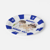 Aangepaste Borden voor zurendag 7 inch Papieren Bordje (Gekanteld)