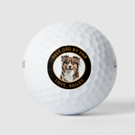 Aangepaste Border Collie Dog gepersonaliseerde tek Golfballen