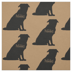 Aangepaste Border Collie Hondenras Fabric Stof