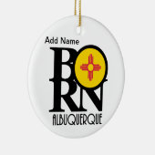 Aangepaste BORN Albuquerque Keramisch Ornament (Rechts)