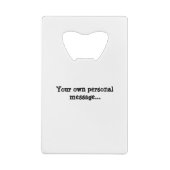 Aangepaste Bostin Dad Bottle Opener Kredietkaart Flessenopener (Achterkant)