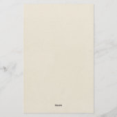 Aangepaste botanische  Butterfly Briefpapier (Achterkant)