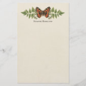 Aangepaste botanische  Butterfly Briefpapier (Voorkant)