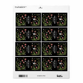 Aangepaste Botanische Illustratie Serum Labels (Full Sheet)