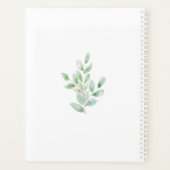 Aangepaste botanische Waterverf 2023 Planner (Achterkant)