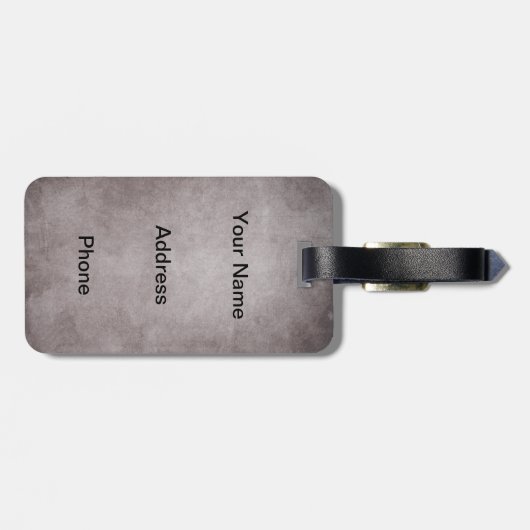 Aangepaste bots bagagelabel (Achterkant horizontaal)