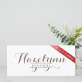 Aangepaste Boutique Cadeaubonnen (Staand voorkant)