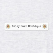 Aangepaste boutique stof kleding labels Boho Daisy (Design 2)