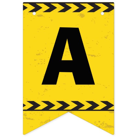 Aangepaste bouwbakken 4e geboortedag Geel Vlaggetjes (Tweede vlag)