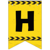 Aangepaste bouwbakken 4e geboortedag Geel Vlaggetjes (Eerste vlag)