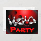 Aangepaste bowling Briefkaarten (Voorkant / Achterkant)