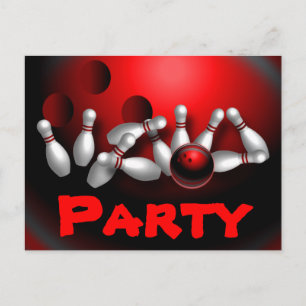 Aangepaste Bowling-Briefkaarten Briefkaart