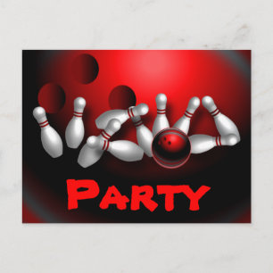 Aangepaste Bowling-Briefkaarten Briefkaart