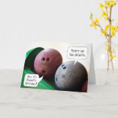 Aangepaste Bowling League Bowler Verjaardag Kaart (Gele Bloem)