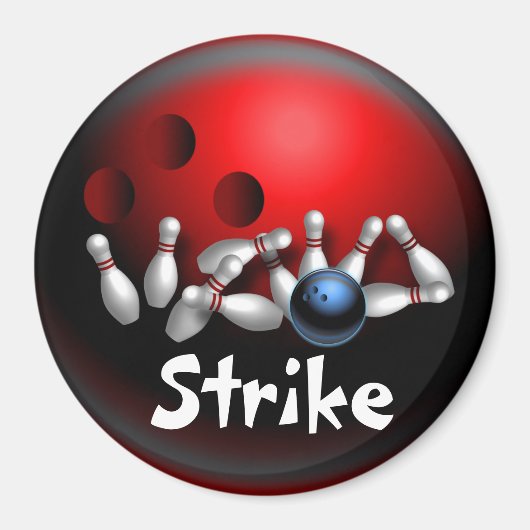 Aangepaste bowling magneten geschenken (Voorkant)