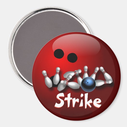 Aangepaste bowling magneten geschenken (Voorkant / Achterkant)