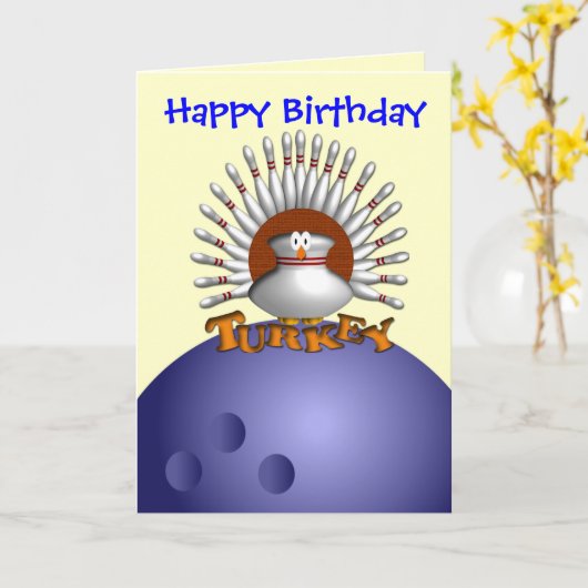 Aangepaste Bowling Wenskaarten Briefkaarten (Gele Bloem)